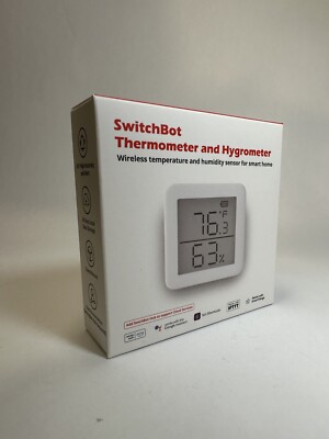 SwitchBot Thermometer Hygrometer Bluetooth Indoor Humidity Meter and Temperat...