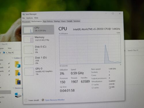 ACEPC T11 Mini PC Windows 10 4GB Ram Intel Z8350 64GB ROM + 1TB SSD - Picture 5 of 7