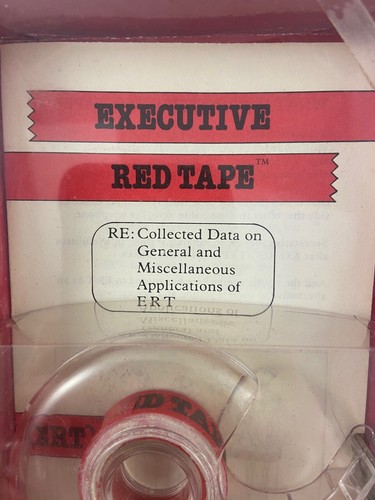 Vintage - Office Novelty - EXECUTIVE RED TAPE - 1979 - Sigma - NEW - VERY RARE - Picture 2 of 5