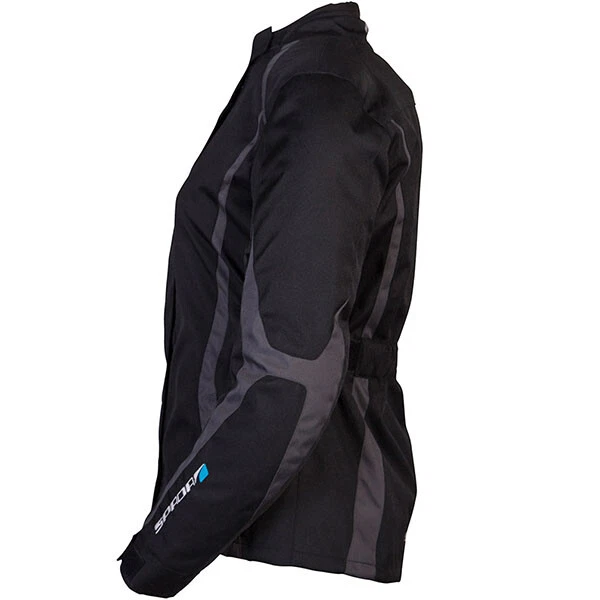 Spada Planet Herren Wasserdichte Motorrad Textil Jacke - Schwarz Grau - Bild 3 von 3