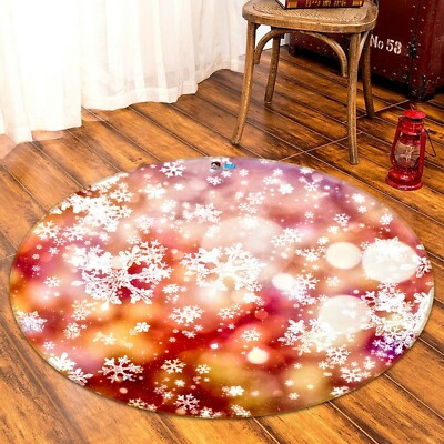3D Red Snowflake A701 Christmas Game Non Slip Rug Mat Photo Carpet Zoe