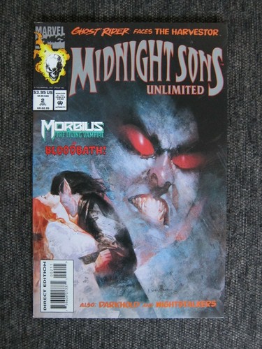 Midnight Sons Unlimited #2 NM- Bill Sienkiewicz MORBIUS Jared Leto GHOST RIDER - Bild 1 von 3