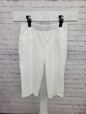 Denim Co. Active Tall Duo Stretch Skimmer Pants LARGE TALL WHITE A397366