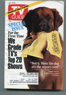 Tv Guide Empty MAG: TV Guide-Empty Nest-Manhattan Cable Edition-January 1992-VG | eBay