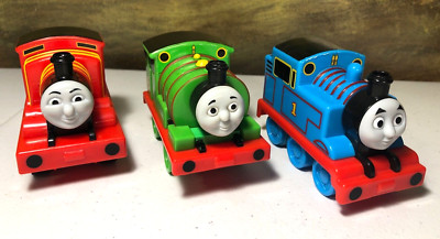 Thomas and Friends Thomas James Percy Pull Back and Go Train Engines 2009 Lot