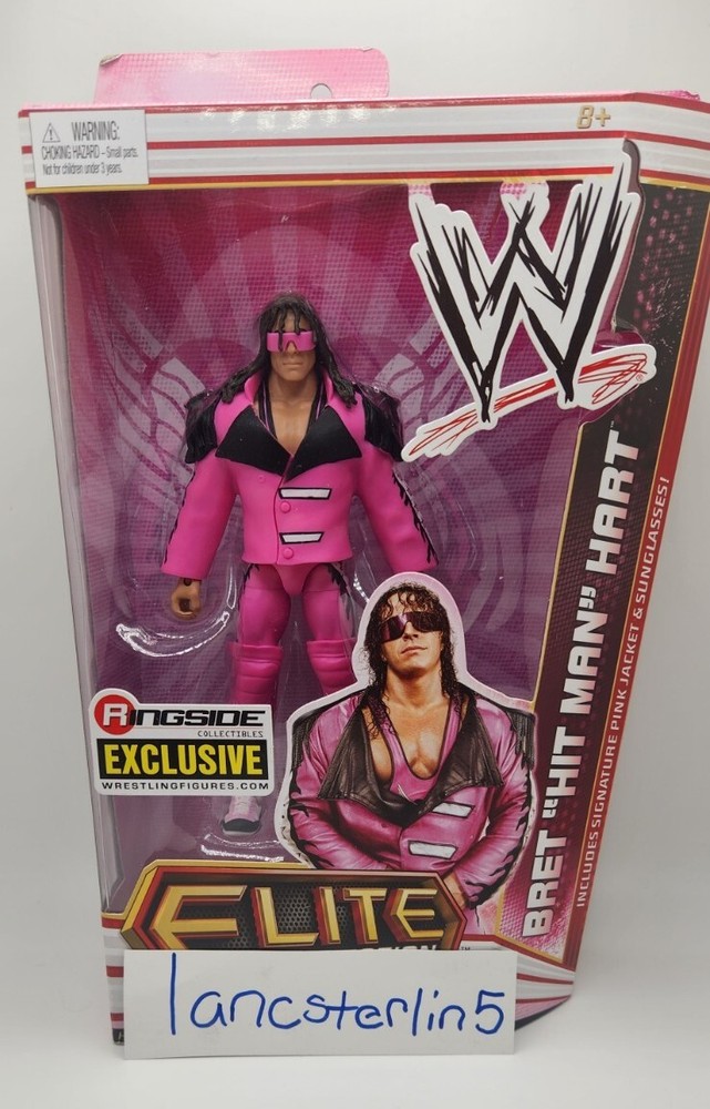 WWE Elite BRET HIT MAN HART Ringside Exclusive Series Flashback Figure WWF