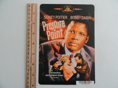 #ad #ad PRESSURE POINT SIDNEY POITIER BLOCKBUSTER VIDEO BACKER CARD 5quot;X8quot; NO MOVIE $15.00