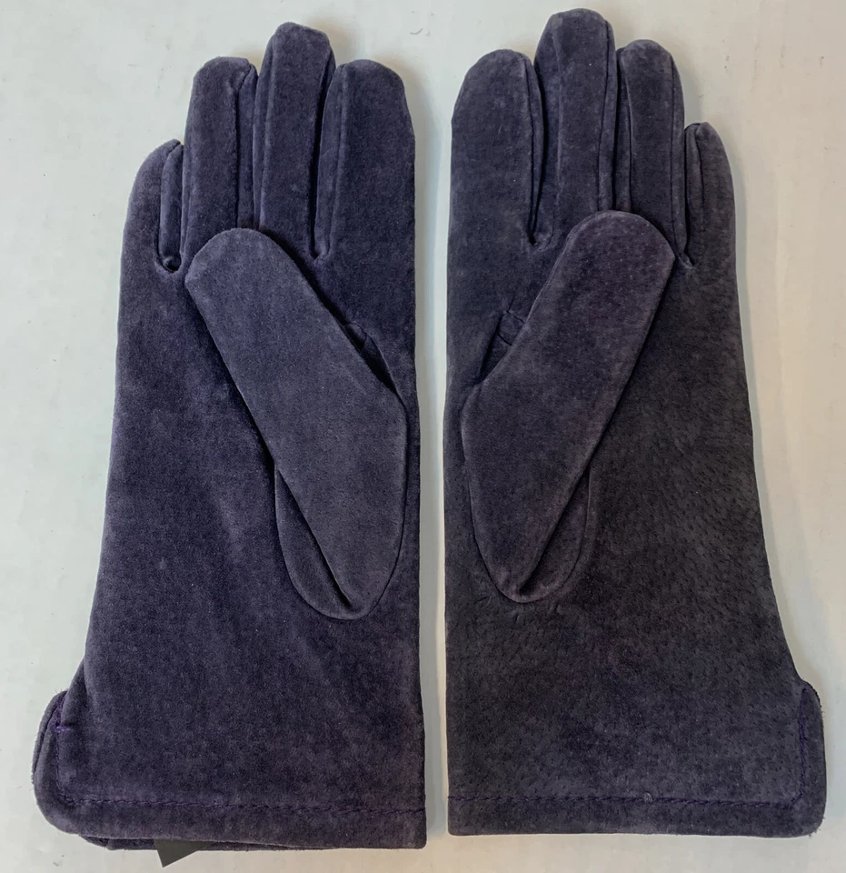 Guantes de gamuza sintética morados Grandoe para mujer nuevos talla S Foto 2 de 3
