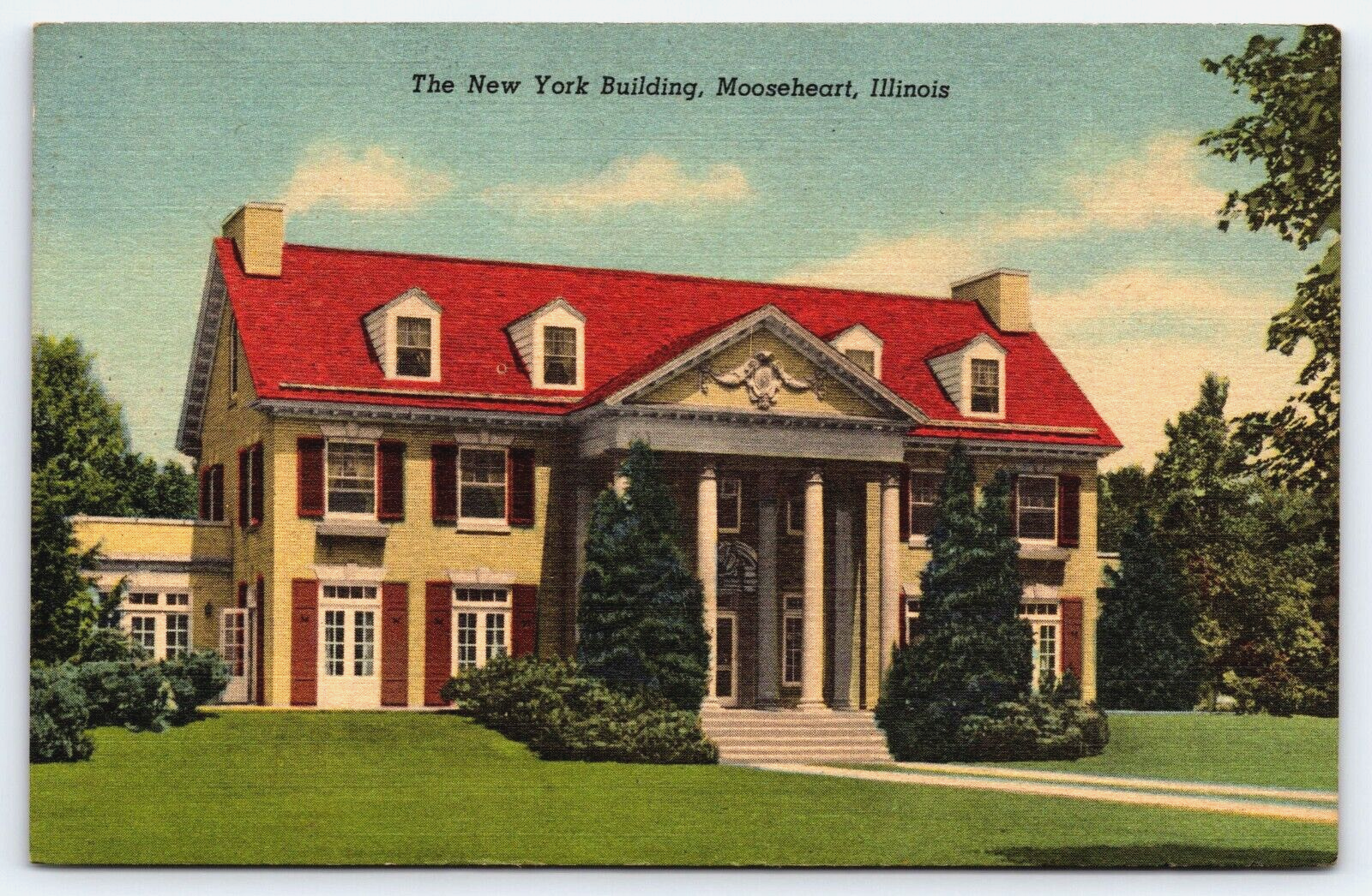 Mooseheart Illinois, The New York Building, Loyal Order Of Moose, Postcard