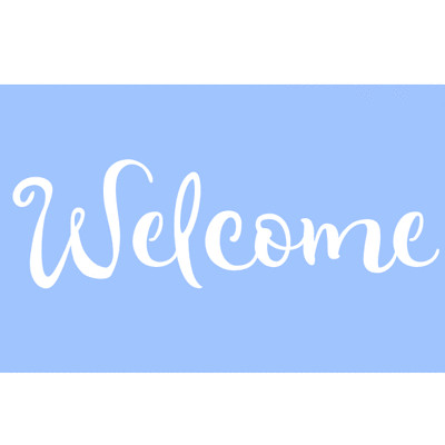 WELCOME STENCIL STENCILS WORD PAINT CRAFT TEMPLATE TEMPLATES BACKGROUND #2 NEW
