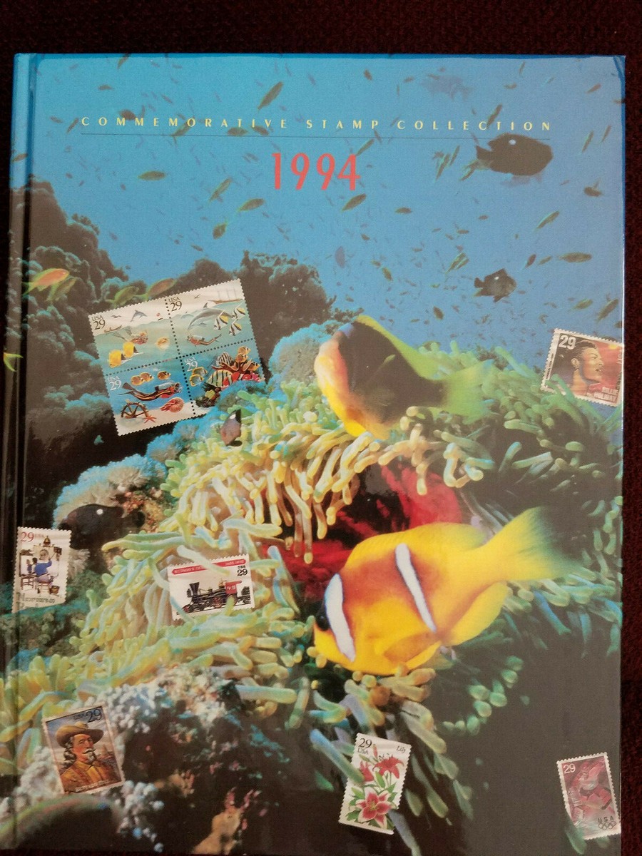1994 Commemorative Stamp Collection_Hardcover w/ Stamps in