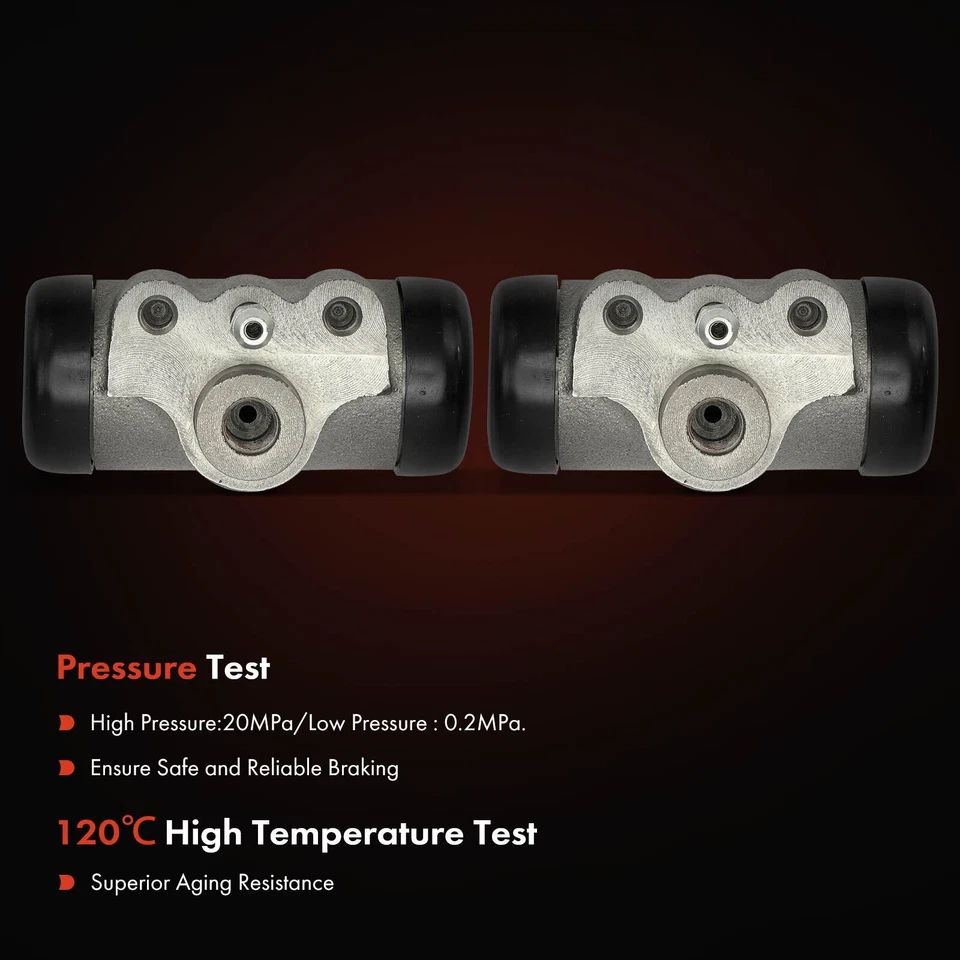 Cilindro de rueda de freno de tambor delantero 2 piezas para Studebaker Challenger 1964 Power Hawk Foto 4 de 4