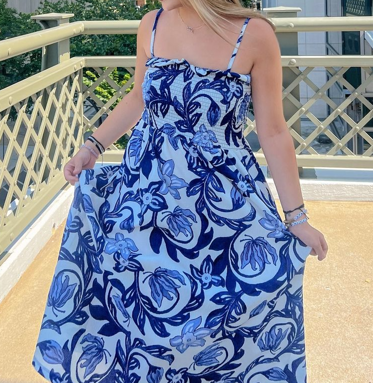 knee length blue bridesmaid dresses Hot V Neck Bridesmaid Dress | A-Line Chiffon Dresses