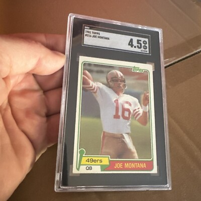 Joe Montana Rookie Card SGC 4.5 Topps RC Vintage NFL Football 49ers 1981  GIFT