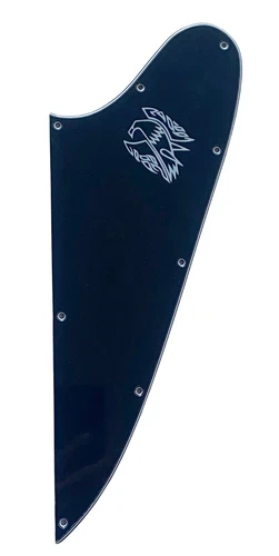 New 3 Ply Black White Logo For Gibson Firebird Style Blank Guitar Pickguard