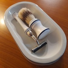 Set da Barba Vintage Pennello + Rasoio con sistema Gillette GII G2