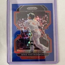 2022 Prizm Baseball Base Blue #53 Mike Yastrzemski - San Francisco Giants