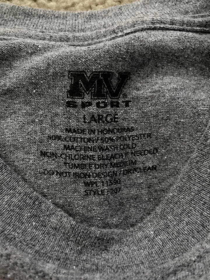 MV Sport Lote De 2 Camisetas Grandes USMC U.S. Marine Corps Gris Y Rojo Foto 3 de 4