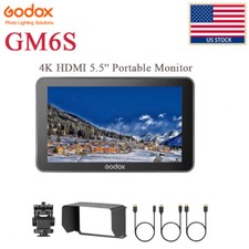 US Godox GM6S 4K HDMI 5.5'' 1920x1080 Portable Monitor for Outdoor Film Shooting
