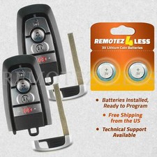 2 For 2019 2020 2021 Ford Ranger Replacement Remote Start Key Fob Uncut Blade 4b