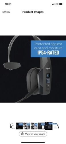 Neu BlueParrott B350-XT leichtes Bluetooth-Headset mit Geräuschunterdrückung - schwarz - Bild 6 von 8