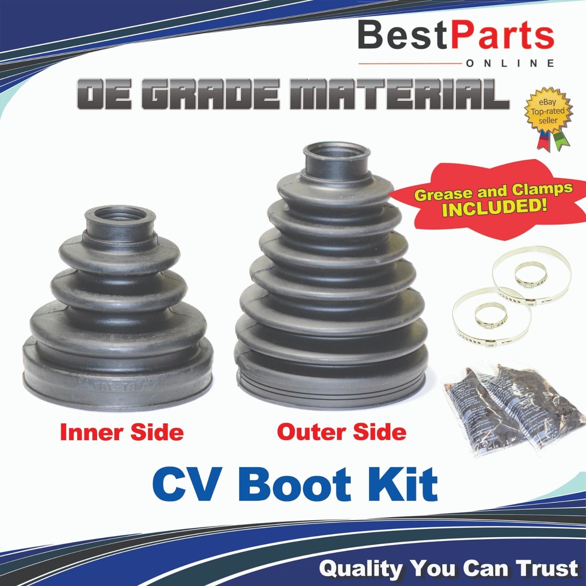 CV Axle Boot Kit for Toyota Sienna 2004-2010 FWD Front Inner
