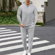 Mens Sweatsuits 2 Piece Sport Tracksuit Jogger Sweat Suits Jogging Outfits