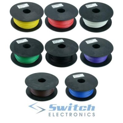 1mm² 32/0.2mm Stranded Copper Cable Reel Automotive General Purpose 50M ( Black