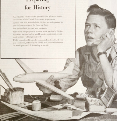 1947 Scheduled Airlines Of The US Advertisement Aviation Flight Travel DWJJ20
