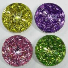 22mm Faceted Buttons Clear Mirror Reflective Sparkle Backed Coat BUY 2 4 8 480D