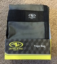 Adjustable Strap Yoga Bag Fits Most Mats 26 X 6" Polyester Fabric Dark Gray New