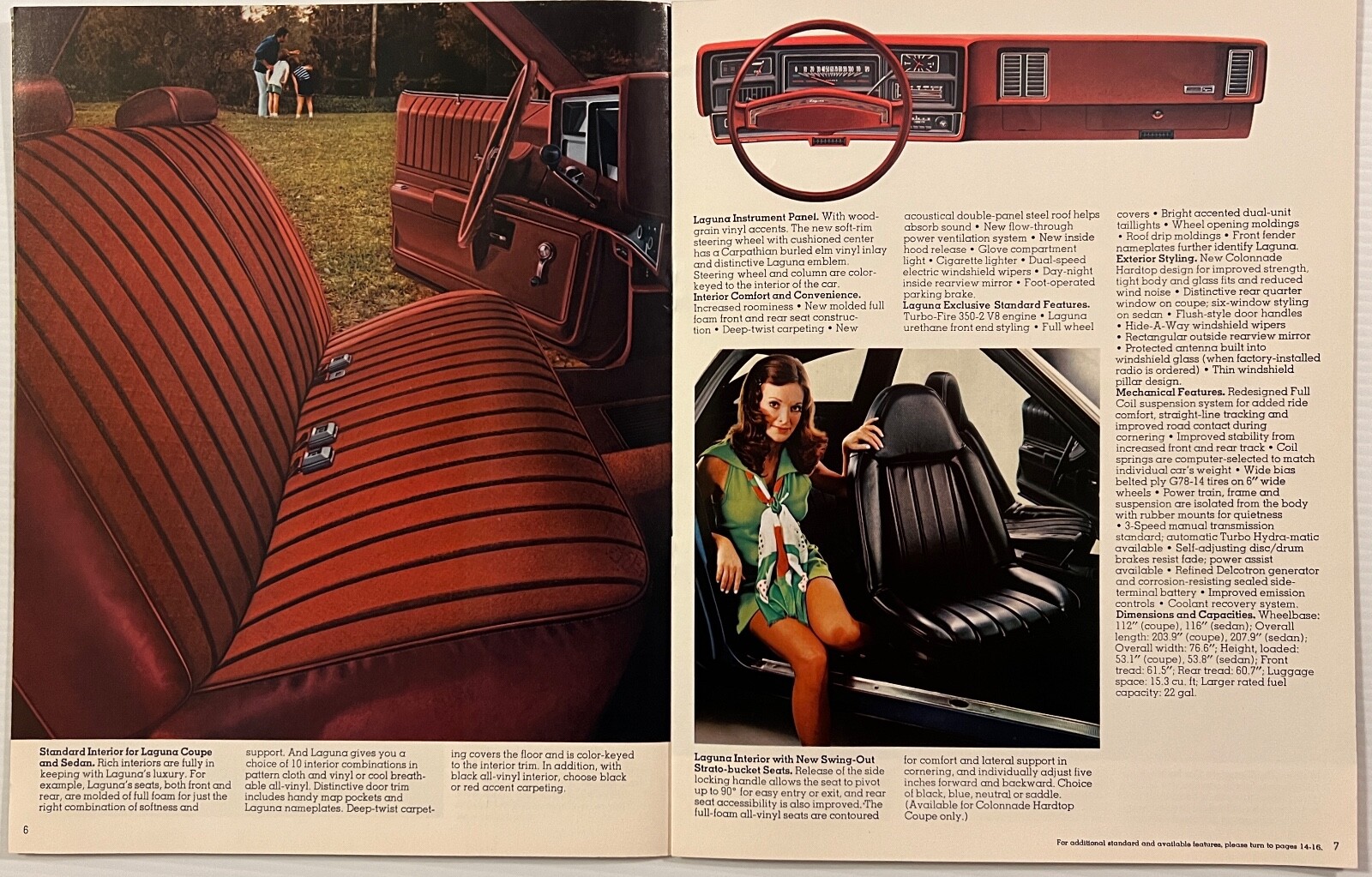 Original! 1973 Chevrolet Chevelle Sales Brochure!   Laguna-SS-Malibu