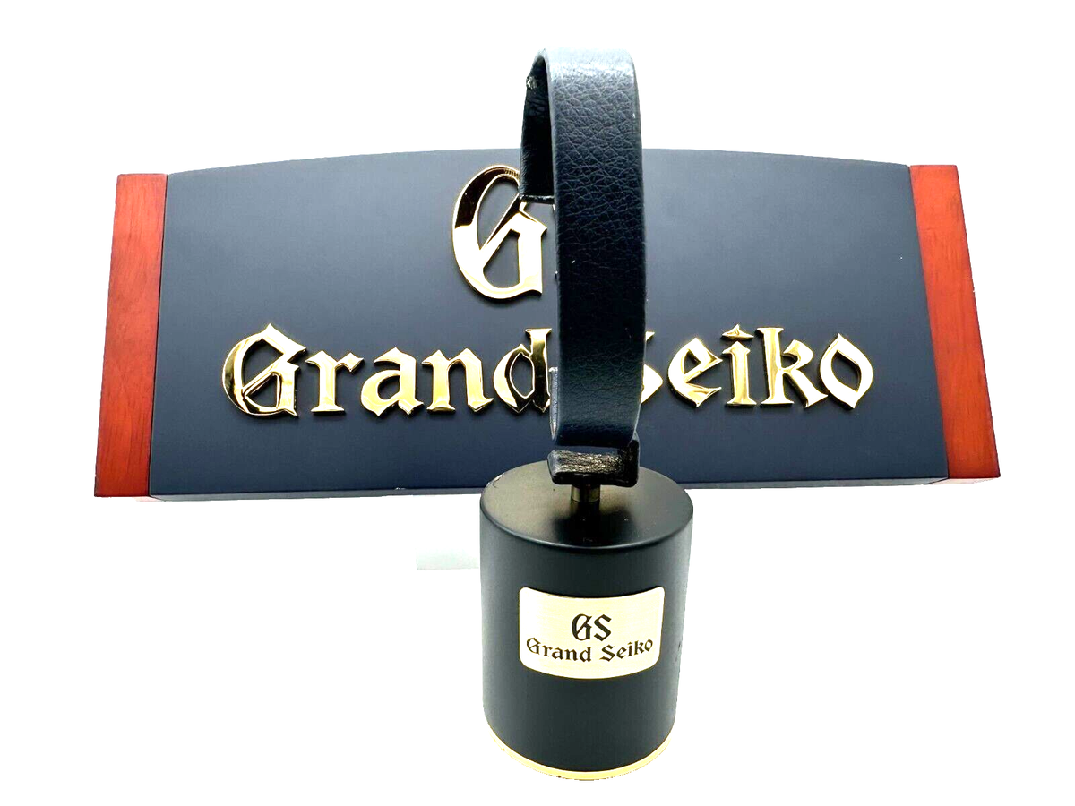 GENTLY USED Grand Seiko Heavy Metal Base Watch Stand Dark Blue 