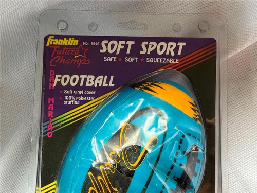 Franklin Sports Future Champs Dan Marino Soft Vinyl Stuffed Football NEW #6546 - Picture 3 of 9
