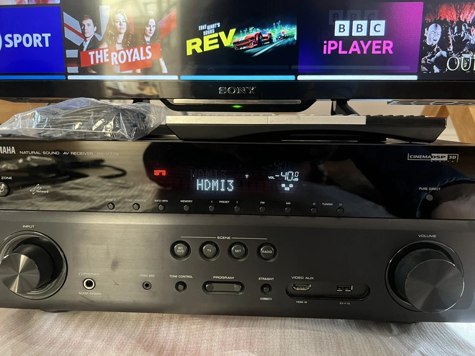 Yamaha Rx-v779 7.2 Channel Natural Sound AV Receiver - Excellent Condition - Image 2 of 4