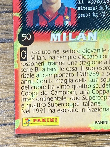 Panini Card Calcio 97 1997 Serie A #50 Demetrio Albertini AC Milan - Picture 9 of 10