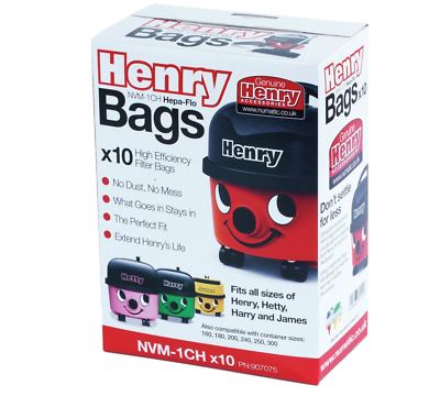 Sacchetti HEPA Per Numatic Sacchetti Sottovuoto HEPA Per Henry/Hetty Hoover - Pack Da 4, Genuini Numatic, Capacità 15L, Nuovi Cravatta Hermes Verde - Foto 2