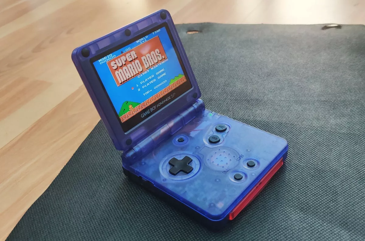 Game Boy Advance SP IPS Mod Console