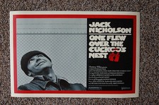 One Flew over the Cuckoos Nest #2 Lobby Card Movie Poster Jack Nicholson
