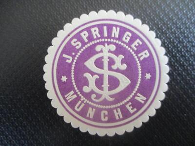 (12454) Reklamemarke - J. Springer München