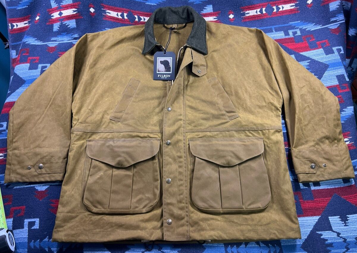 CC FILSON TIN CLOTH FIELD JACKET Coat DARK TAN Hunting Big CC FILSON TIN CLOTH FIELD JACKET Coat DARK TAN Hunting Big