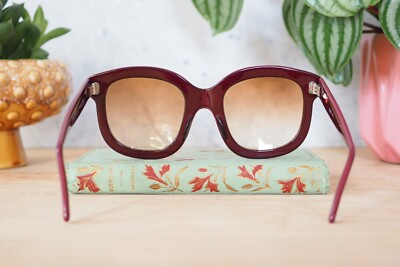 EMMANUELLE KHANH PARIS 5050 41 Deep dark red Sunglasses  display picture 2