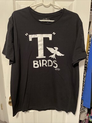 Grease Thunderbirds Shirt Men s Black Tee Size XL T Birds