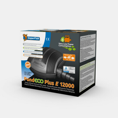 SuperFish Pond Eco Plus E 12.000 Teichpumpe / 85 Watt / Super Fish Pumpe Teich
