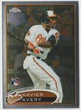 2012 Topps Chrome Baseball #189 Xavier Avery RC - Baltimore Orioles