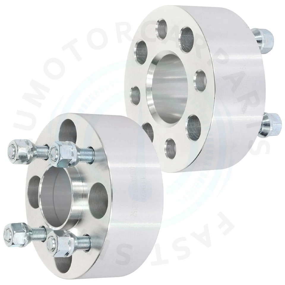 2 piezas espaciadores de rueda 2" 4x100 12x1,5 pernos para Chevrolet Chevette Dodge neón Foto 2 de 4