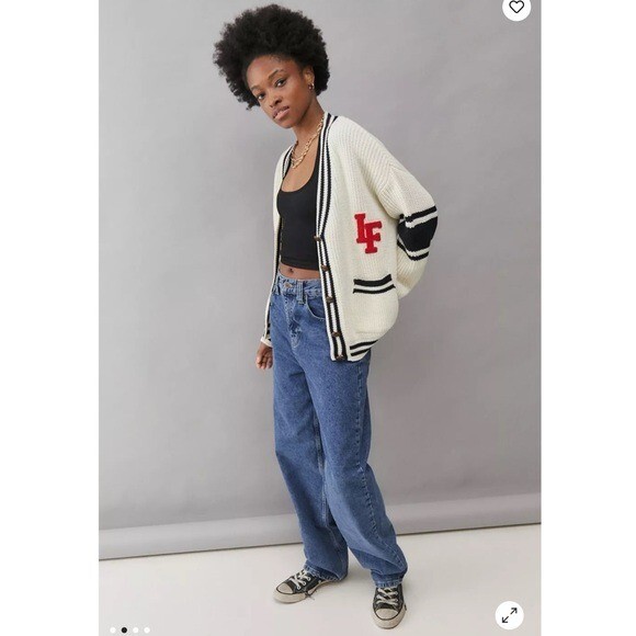 Urban Outfitters Sz S iets Frans Oversized Varsity Cable Chunky