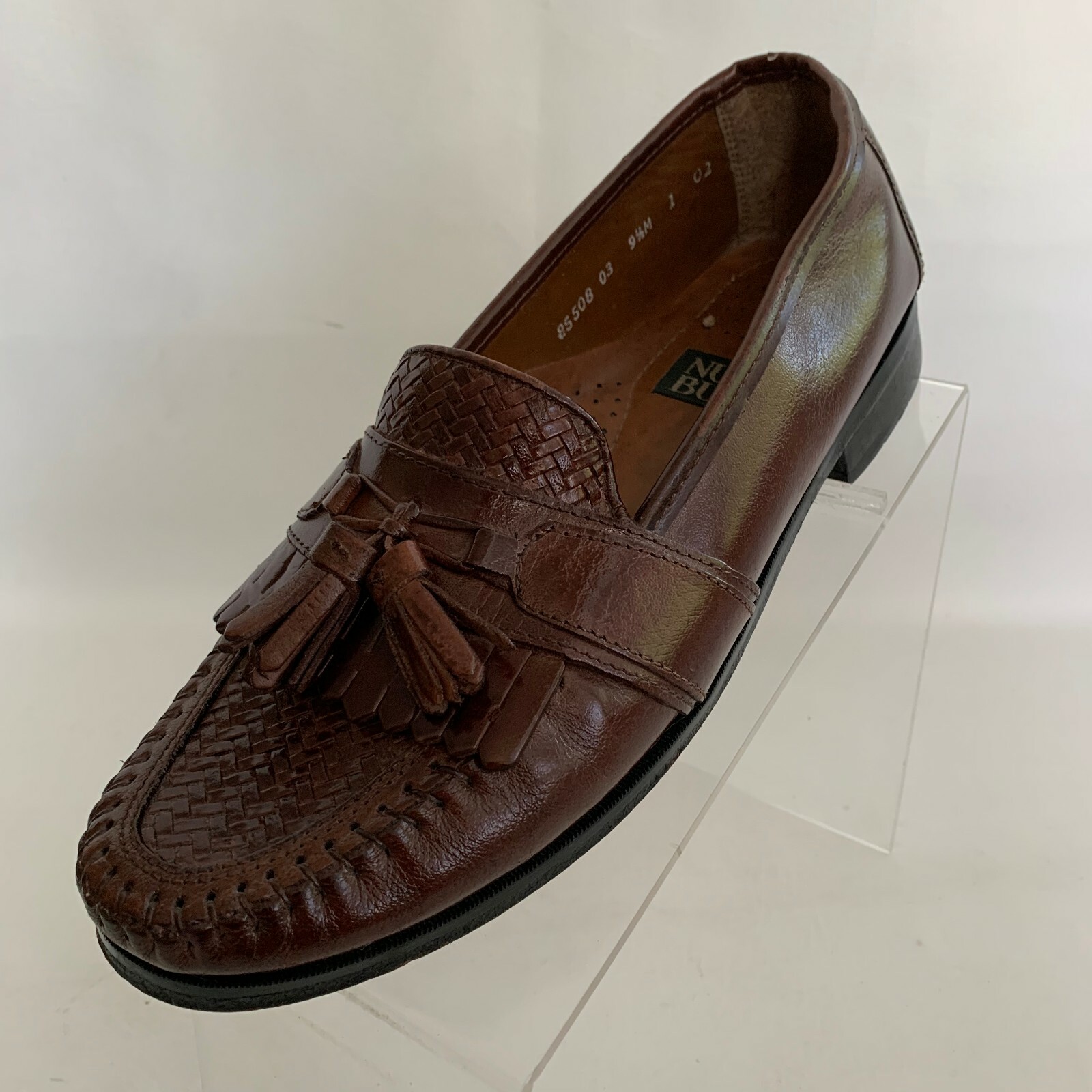 Nunn Bush Mens Loafers Brown Leather 