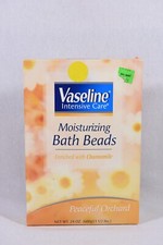 Vaseline Intensive Care Moisturizing Bath Beads Chamomile Peaceful Orchard 24oz