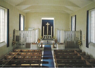 St Matthews Kirche Innenraum Millbrook Jersey Postkarte 1994 gebraucht sehr guter Zustand